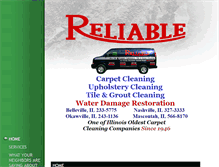 Tablet Screenshot of myreliablecleaner.com